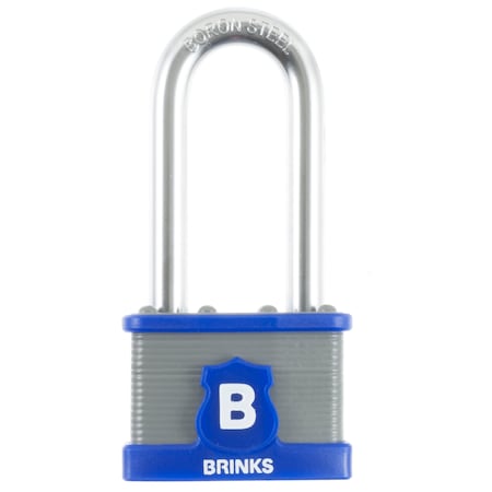 Brinks Keyed Different Padlock Laminated Steel 50mm High Security Long SHKL 677-52001